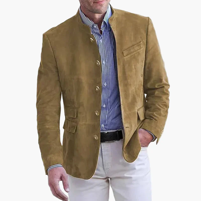 Herren Stehkragen Sakko – Moderner Blazer für Business & Freizeit - Image 2