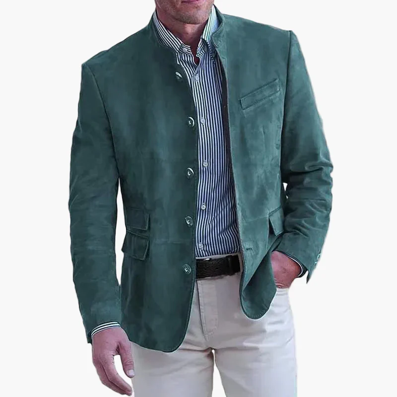 Herren Stehkragen Sakko – Moderner Blazer für Business & Freizeit - Image 4