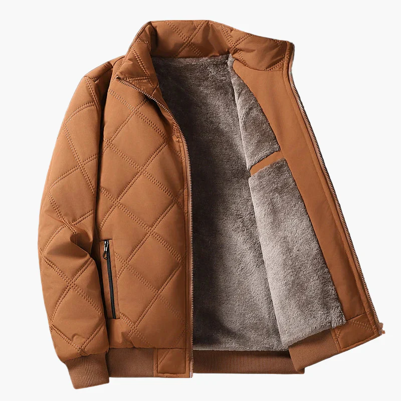 Herren Steppjacke mit Fleece-Innenfutter – Warme Übergangsjacke für Alltag und Freizeit