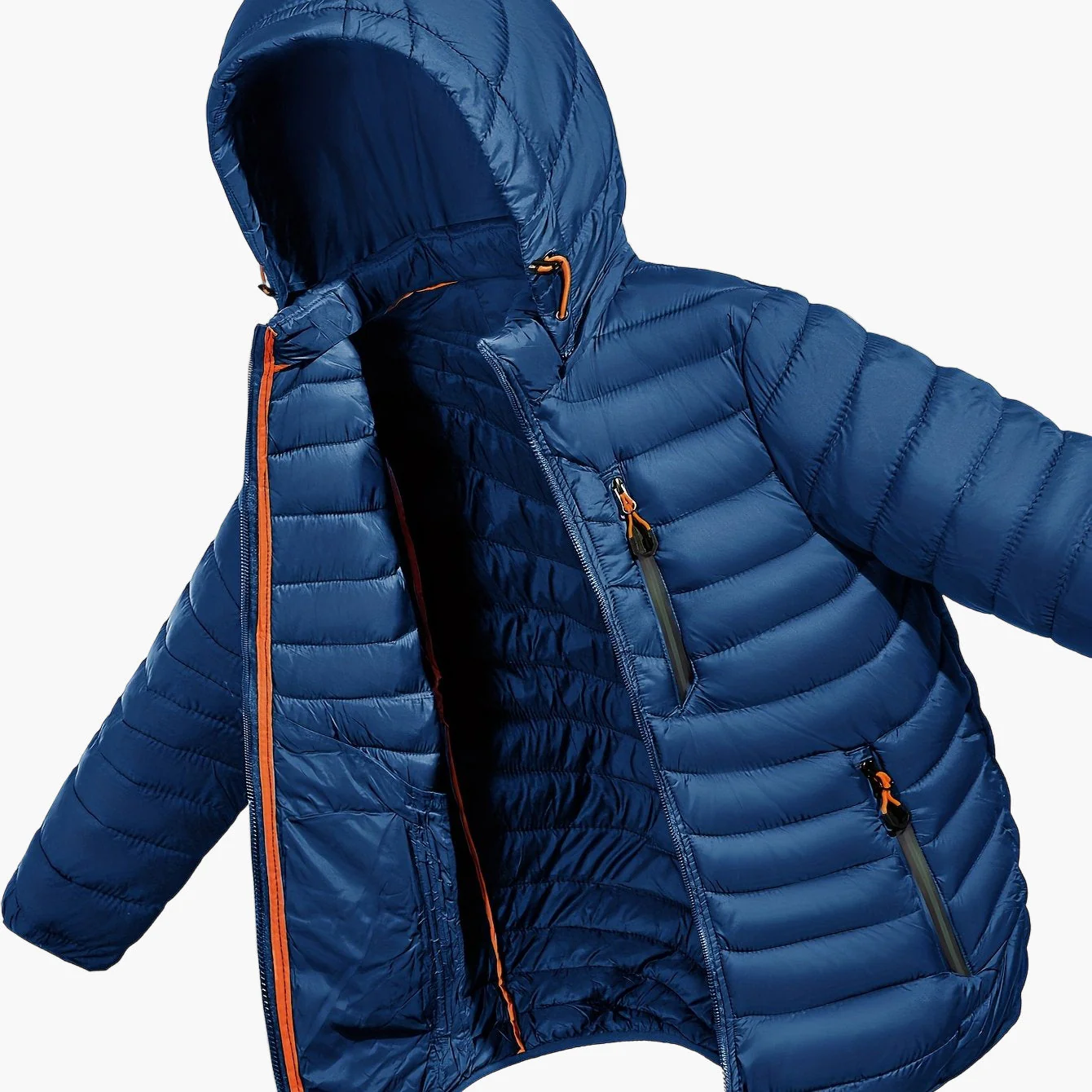Herren Steppjacke mit Kapuze – Leichte Outdoor Übergangsjacke, Casual Style - Image 13