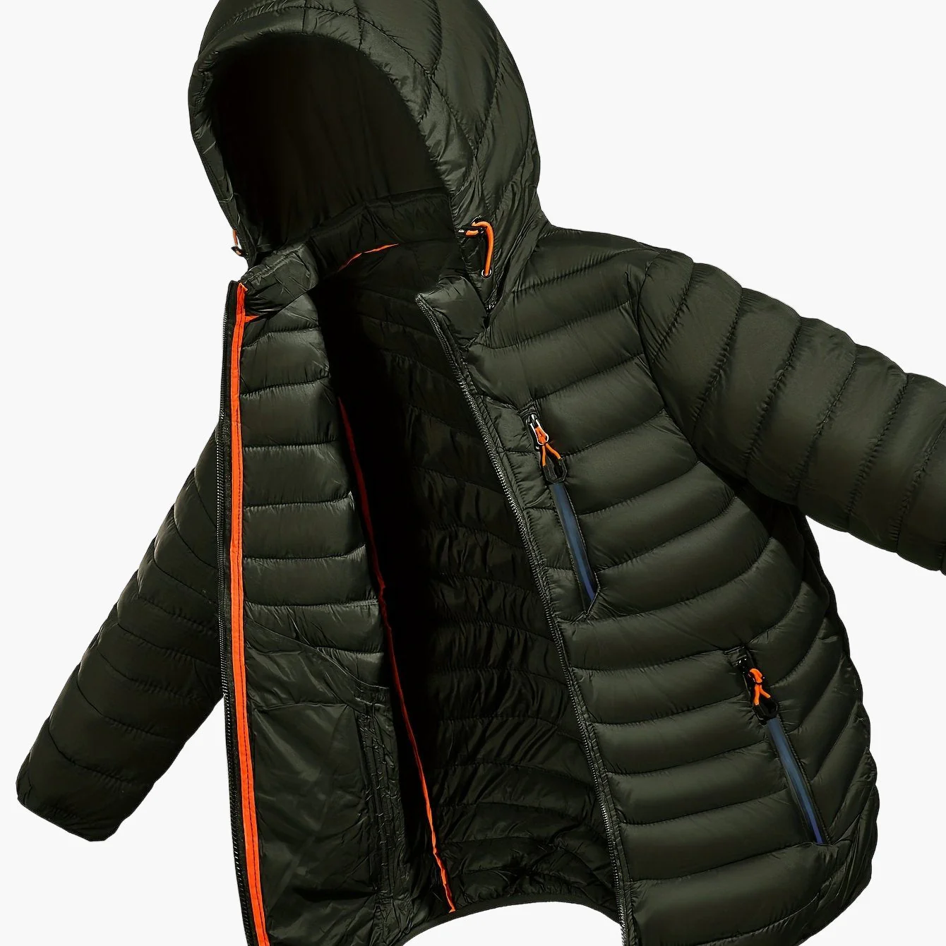 Herren Steppjacke mit Kapuze – Leichte Outdoor Übergangsjacke, Casual Style - Image 15