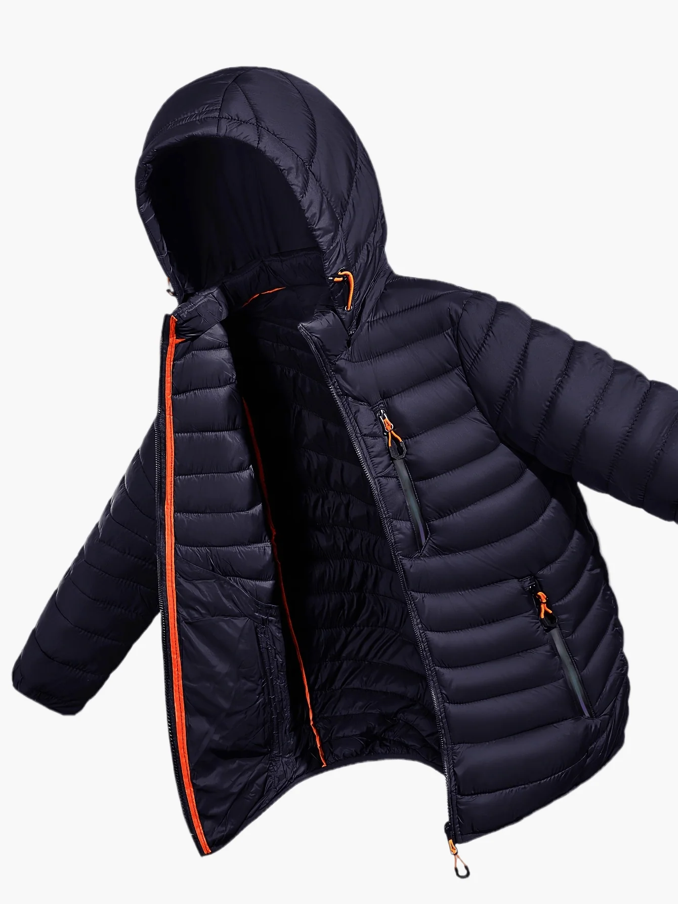 Herren Steppjacke mit Kapuze – Leichte Outdoor Übergangsjacke, Casual Style - Image 3