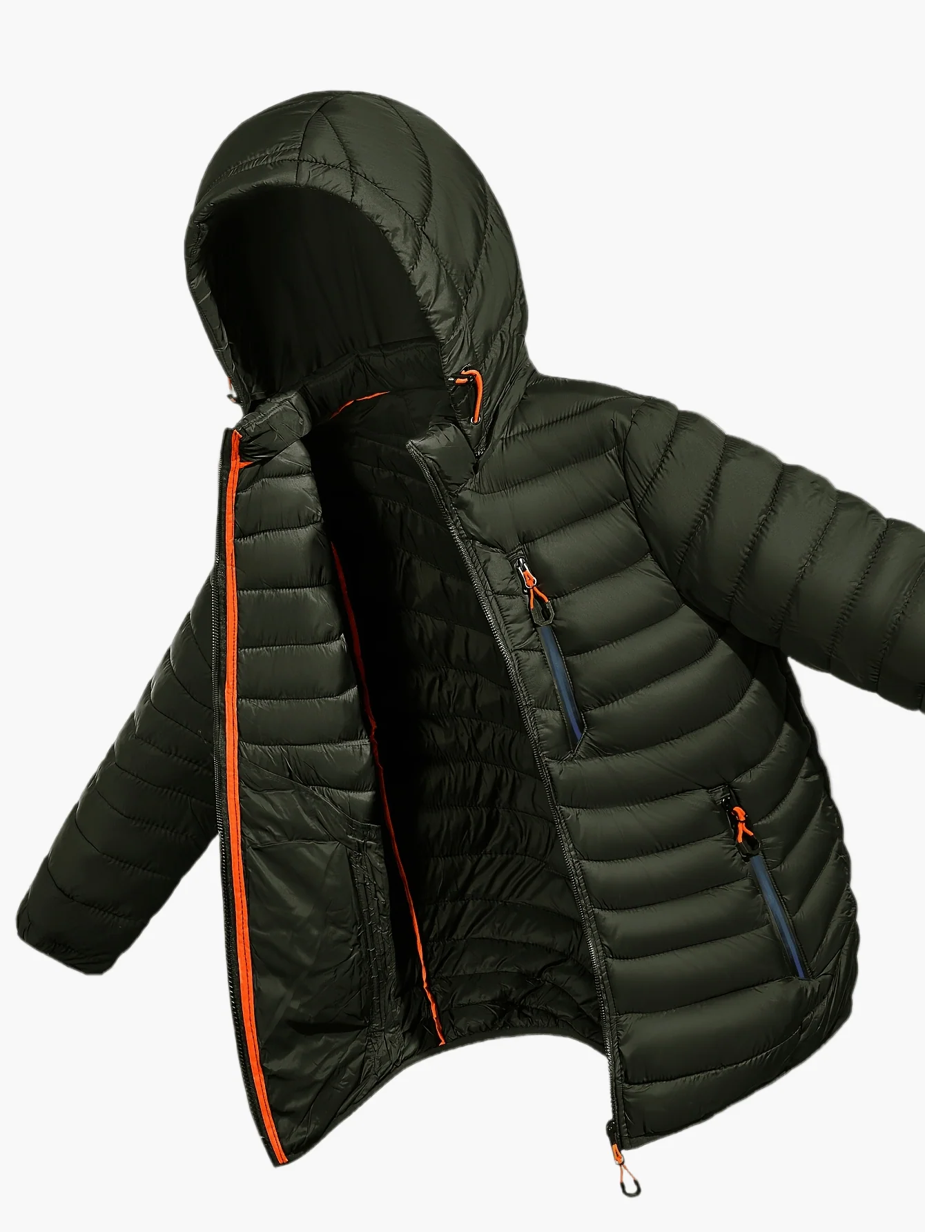 Herren Steppjacke mit Kapuze – Leichte Outdoor Übergangsjacke, Casual Style - Image 5