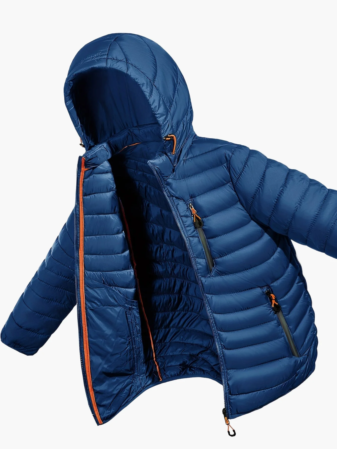 Herren Steppjacke mit Kapuze – Leichte Outdoor Übergangsjacke, Casual Style - Image 7