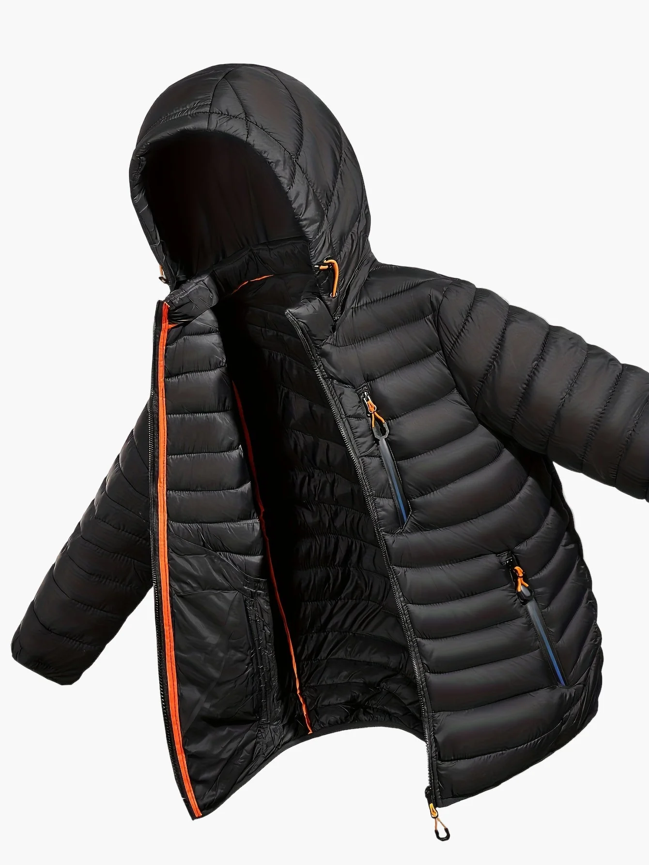 Herren Steppjacke mit Kapuze – Leichte Outdoor Übergangsjacke, Casual Style - Image 8