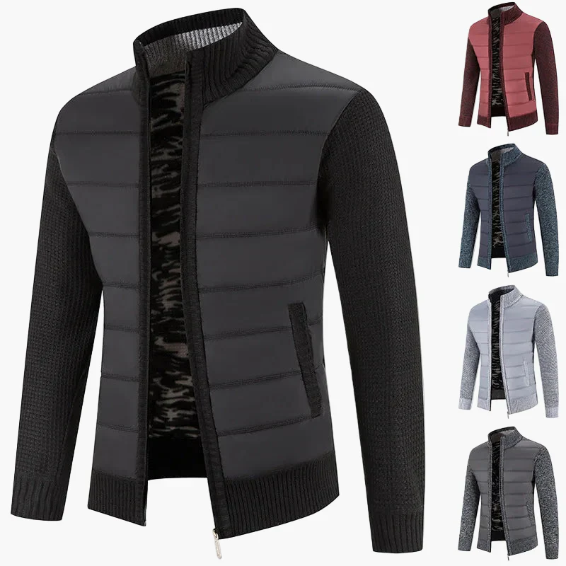 Herren Steppjacke mit Strickärmeln – Modische Übergangsjacke für Alltag und Freizeit - Image 10