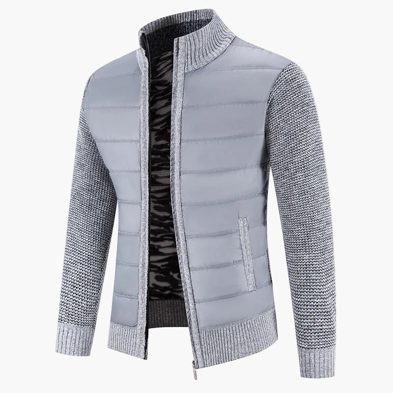 Herren Steppjacke mit Strickärmeln – Modische Übergangsjacke für Alltag und Freizeit - Image 2