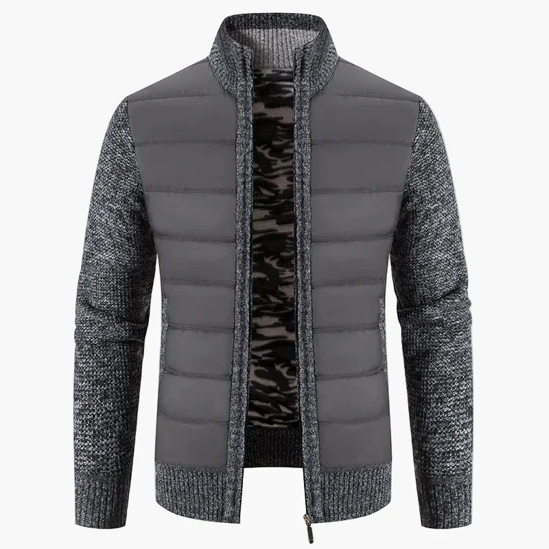 Herren Steppjacke mit Strickärmeln – Modische Übergangsjacke für Alltag und Freizeit - Image 3