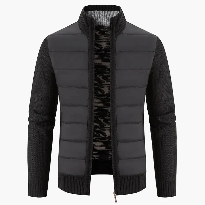 Herren Steppjacke mit Strickärmeln – Modische Übergangsjacke für Alltag und Freizeit - Image 6