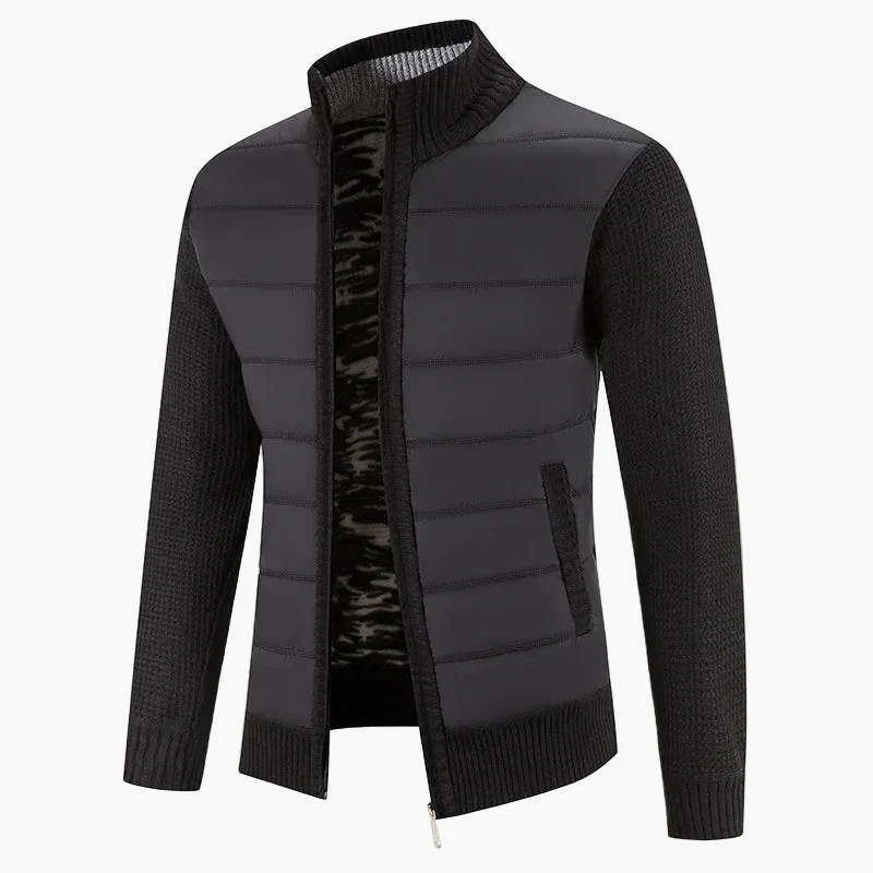 Herren Steppjacke mit Strickärmeln – Modische Übergangsjacke für Alltag und Freizeit - Image 7
