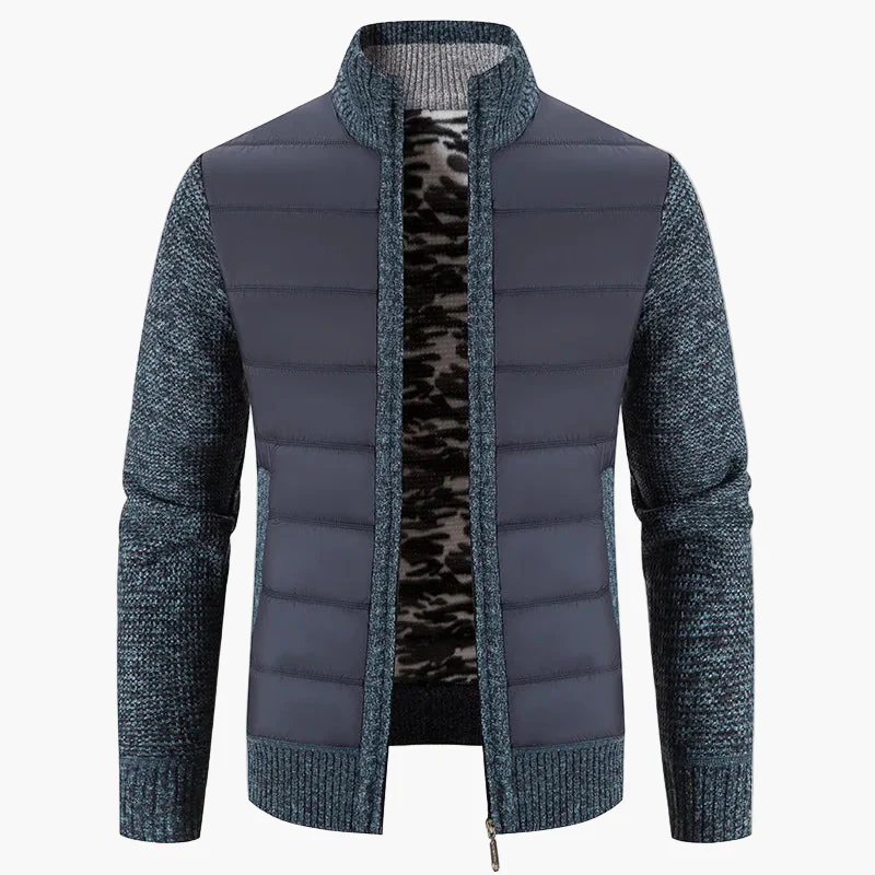 Herren Steppjacke mit Strickärmeln – Modische Übergangsjacke für Alltag und Freizeit - Image 8