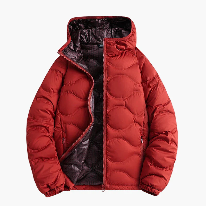Herren Steppjacke Winter Outdoor Freizeitjacke mit Kapuze – Wärmende Übergangsjacke - Image 2