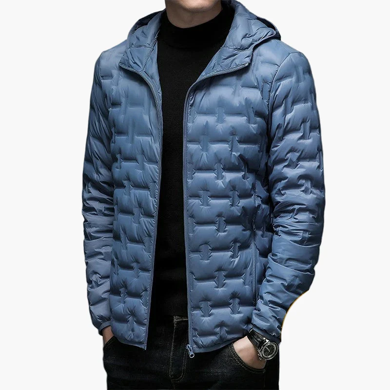 Herren Steppjacke Winter Outdoor Freizeitjacke mit Kapuze – Wärmende Übergangsjacke - Image 5