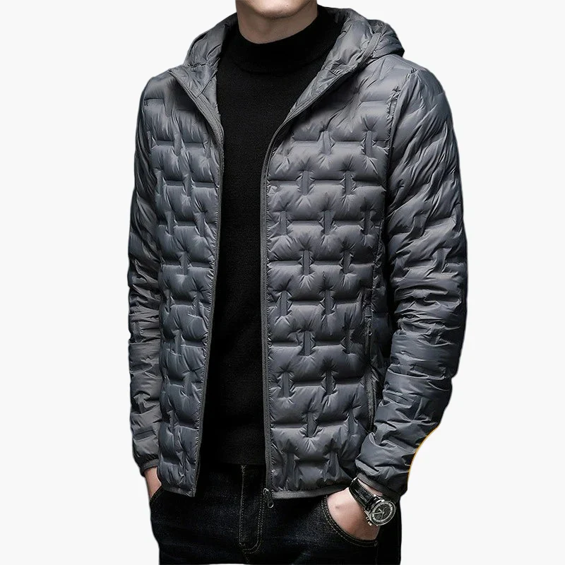 Herren Steppjacke Winter Outdoor Freizeitjacke mit Kapuze – Wärmende Übergangsjacke - Image 6