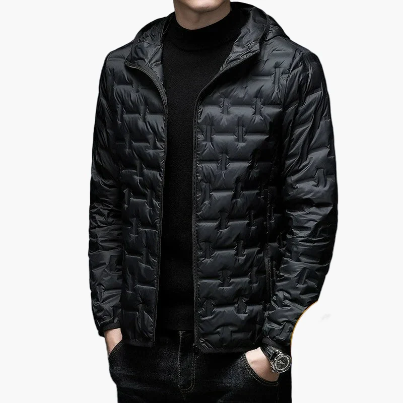 Herren Steppjacke Winter Outdoor Freizeitjacke mit Kapuze – Wärmende Übergangsjacke - Image 8