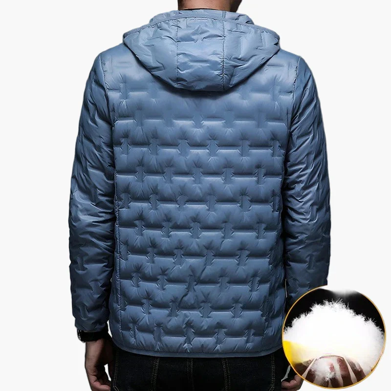 Herren Steppjacke Winter Outdoor Freizeitjacke mit Kapuze – Wärmende Übergangsjacke - Image 9