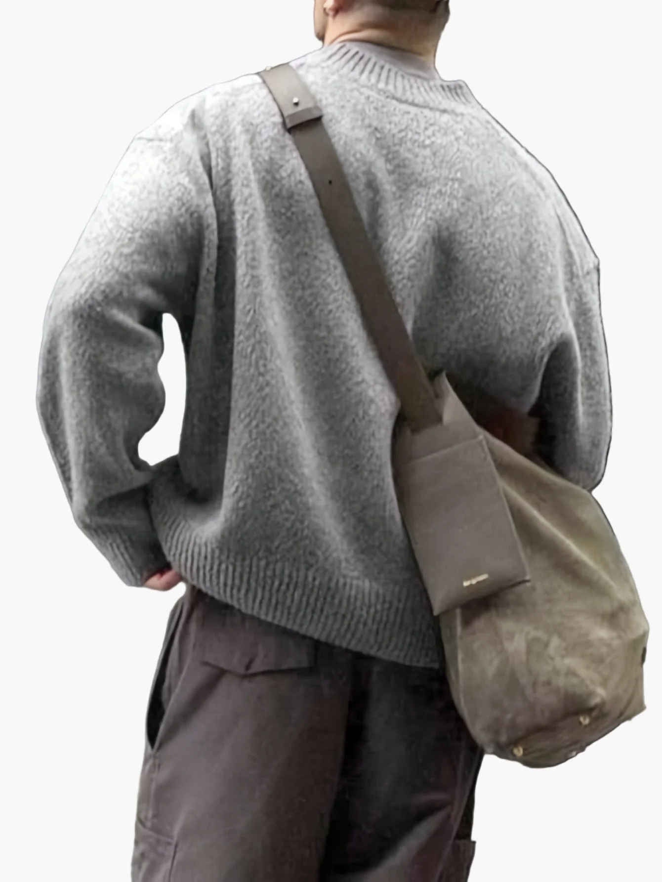Herren Streetstyle Pullover mit Buchstabenmuster und lockerem Schnitt – Perfekt für Herbst und Winter - Image 2