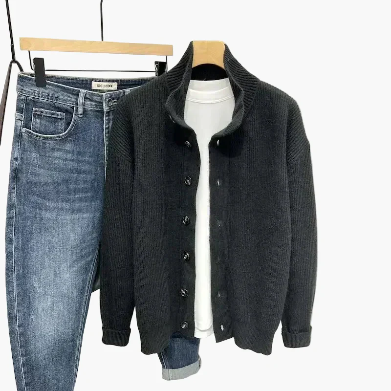 Herren Strickjacke im Freizeit-Stil – Lässiger Cardigan für Alltag und Büro - Image 2