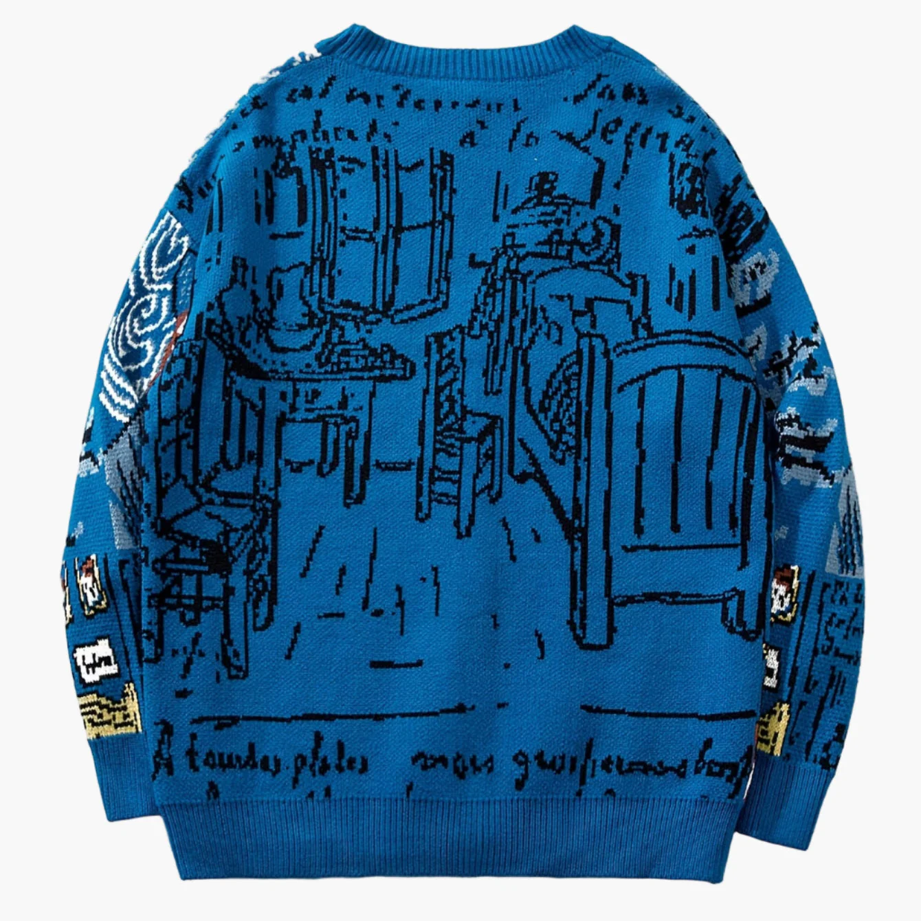 Herren Strickjacke im Kunststil mit Van Gogh-Motiv – Lässiger Cardigan für Herbst und Winter - Image 4