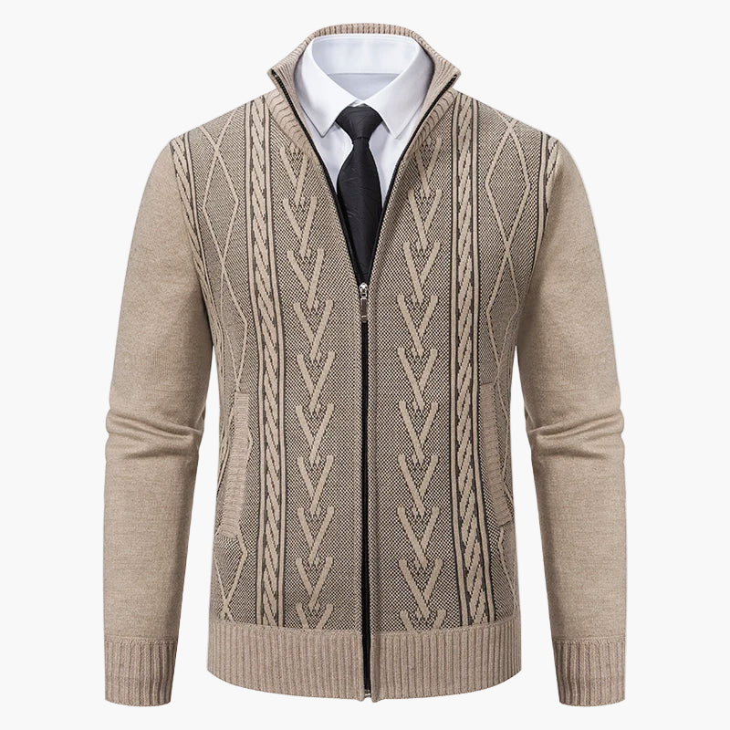 Herren Strickjacke mit Reißverschluss – Modischer Business Cardigan für stilvolle Anlässe - Image 6