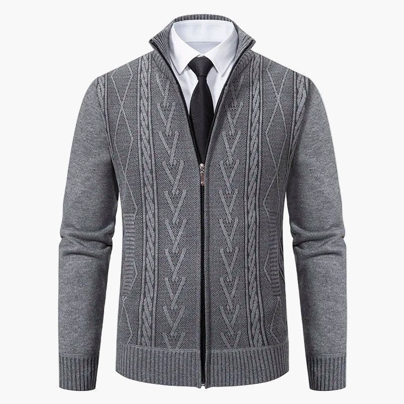 Herren Strickjacke mit Reißverschluss – Modischer Business Cardigan für stilvolle Anlässe - Image 7