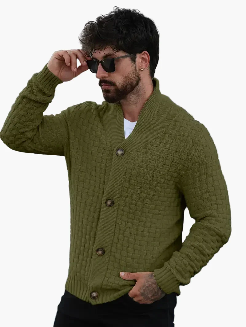 Herren Strickjacke mit Schalkragen – Stilvoller Freizeit-Cardigan, Modernes Design - Image 6