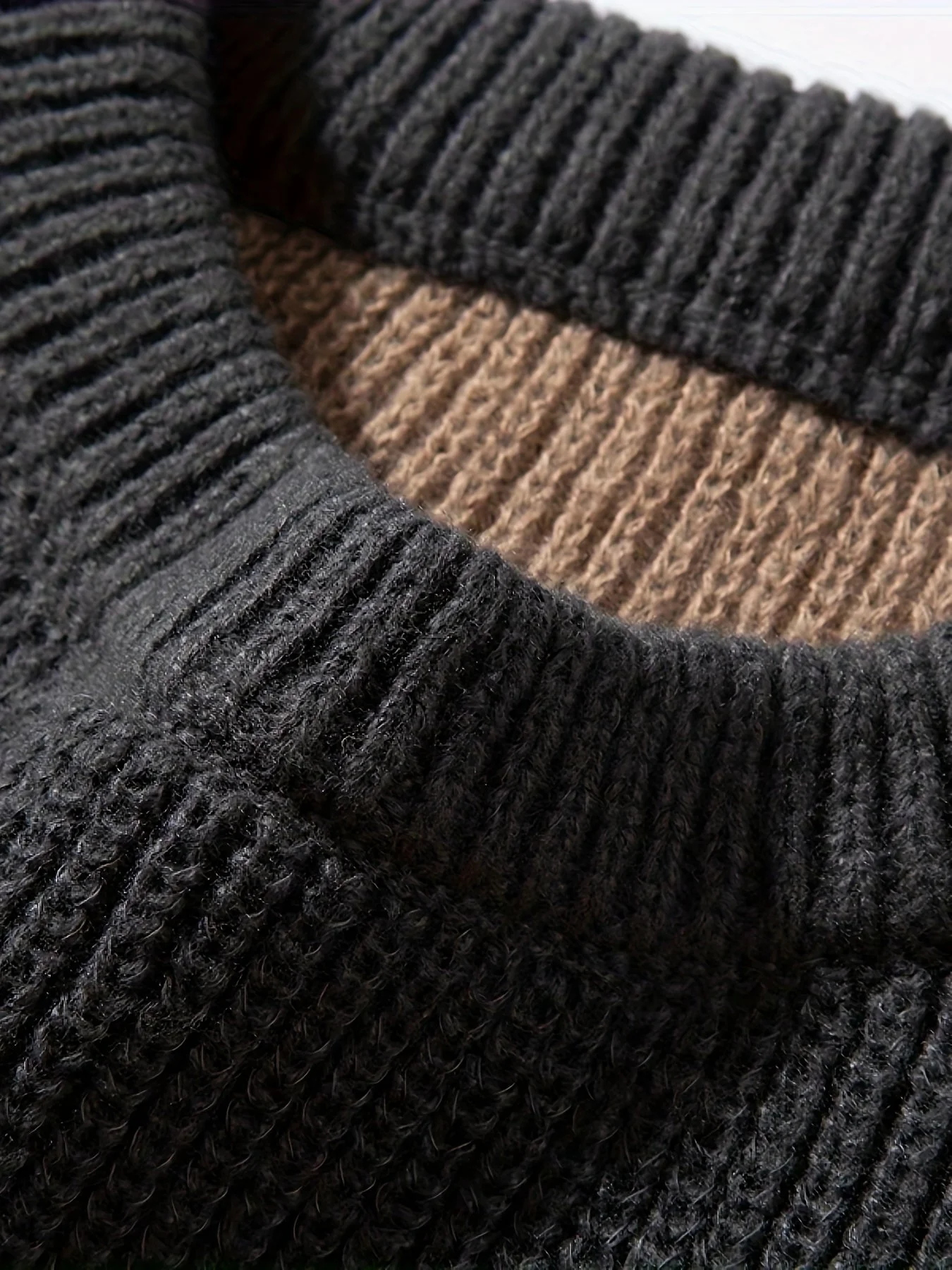 Herren Strickpullover mit breiten Streifen – Lässiger Oversize Look für Herbst und Winter - Image 7