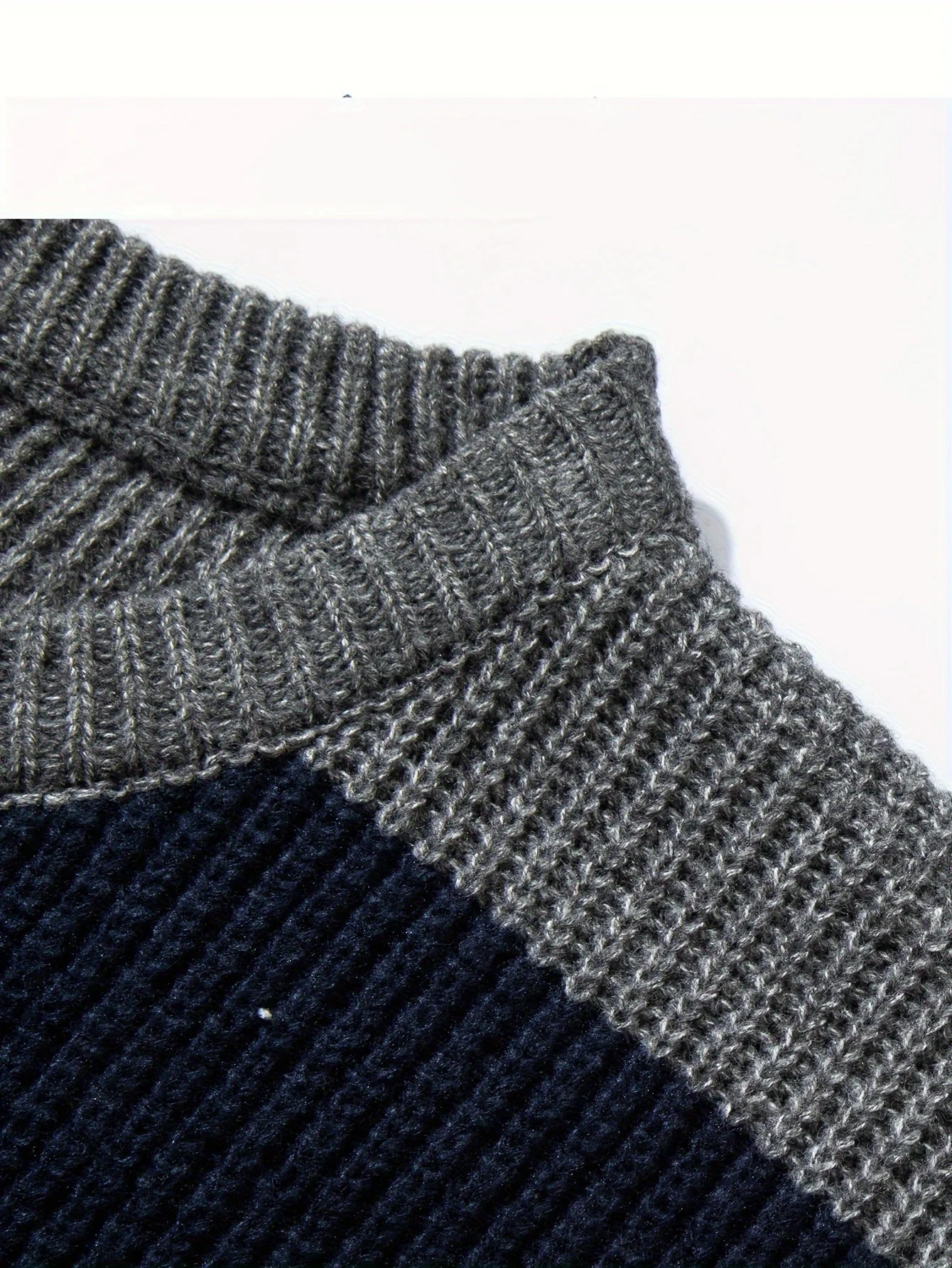 Herren Strickpullover mit breiten Streifen – Lässiger Oversize Look für Herbst und Winter - Image 8