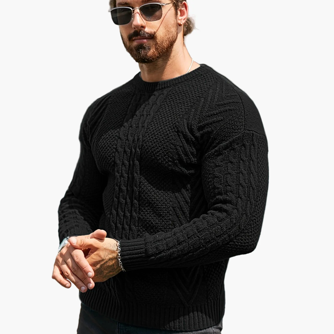 Herren Strickpullover im Casual Stil – Modischer Freizeitpullover für Herbst und Winter - Image 13