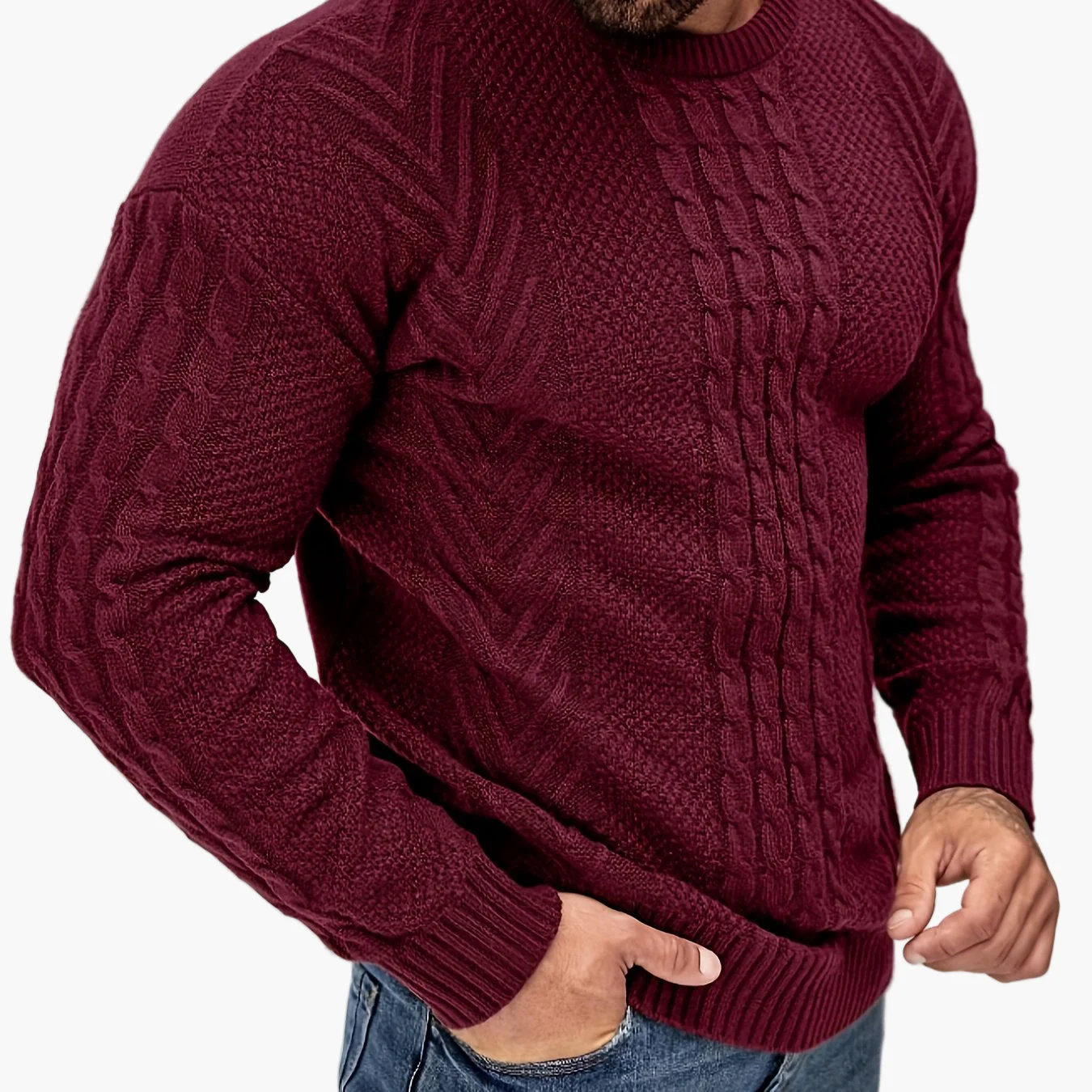 Herren Strickpullover im Casual Stil – Modischer Freizeitpullover für Herbst und Winter - Image 15