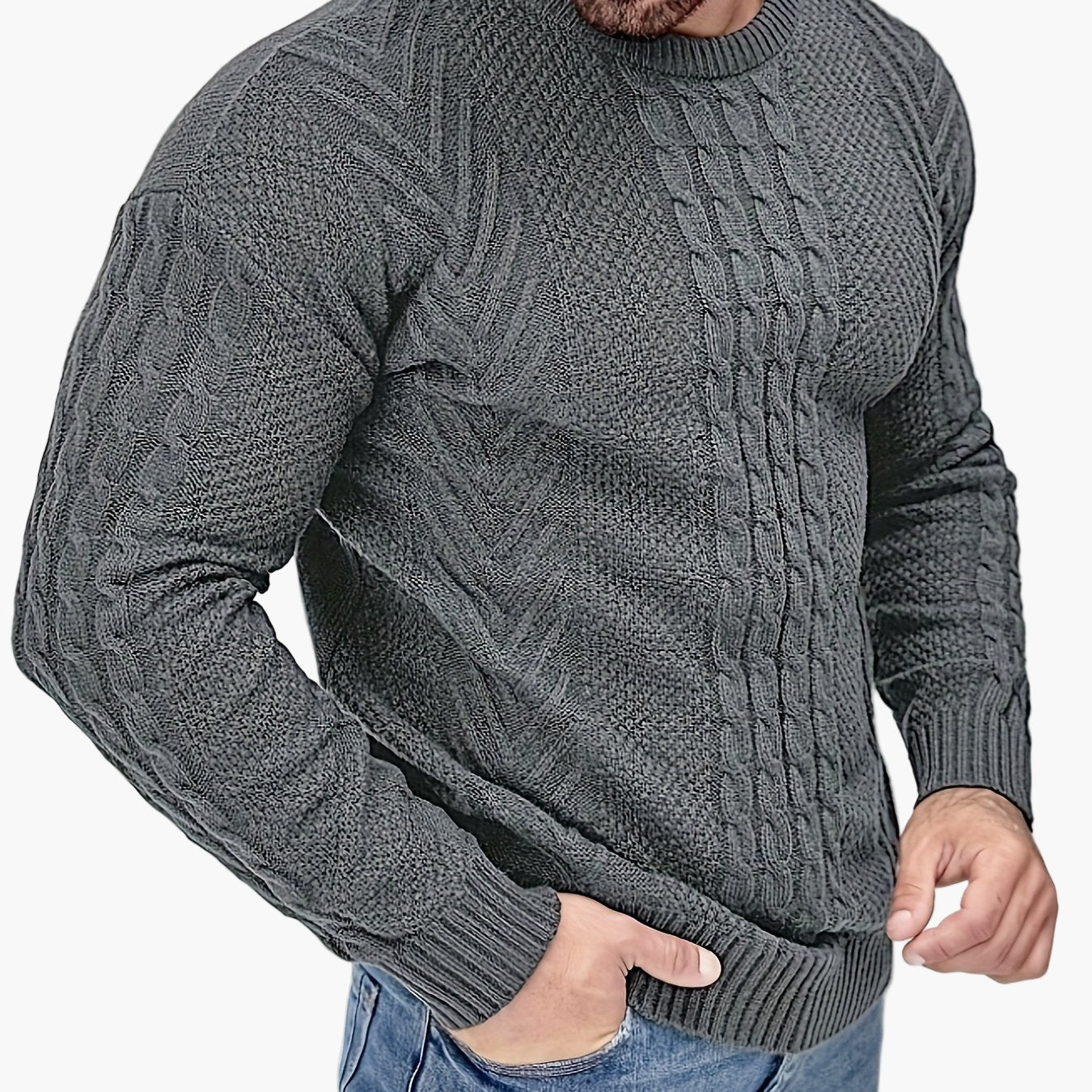 Herren Strickpullover im Casual Stil – Modischer Freizeitpullover für Herbst und Winter - Image 16