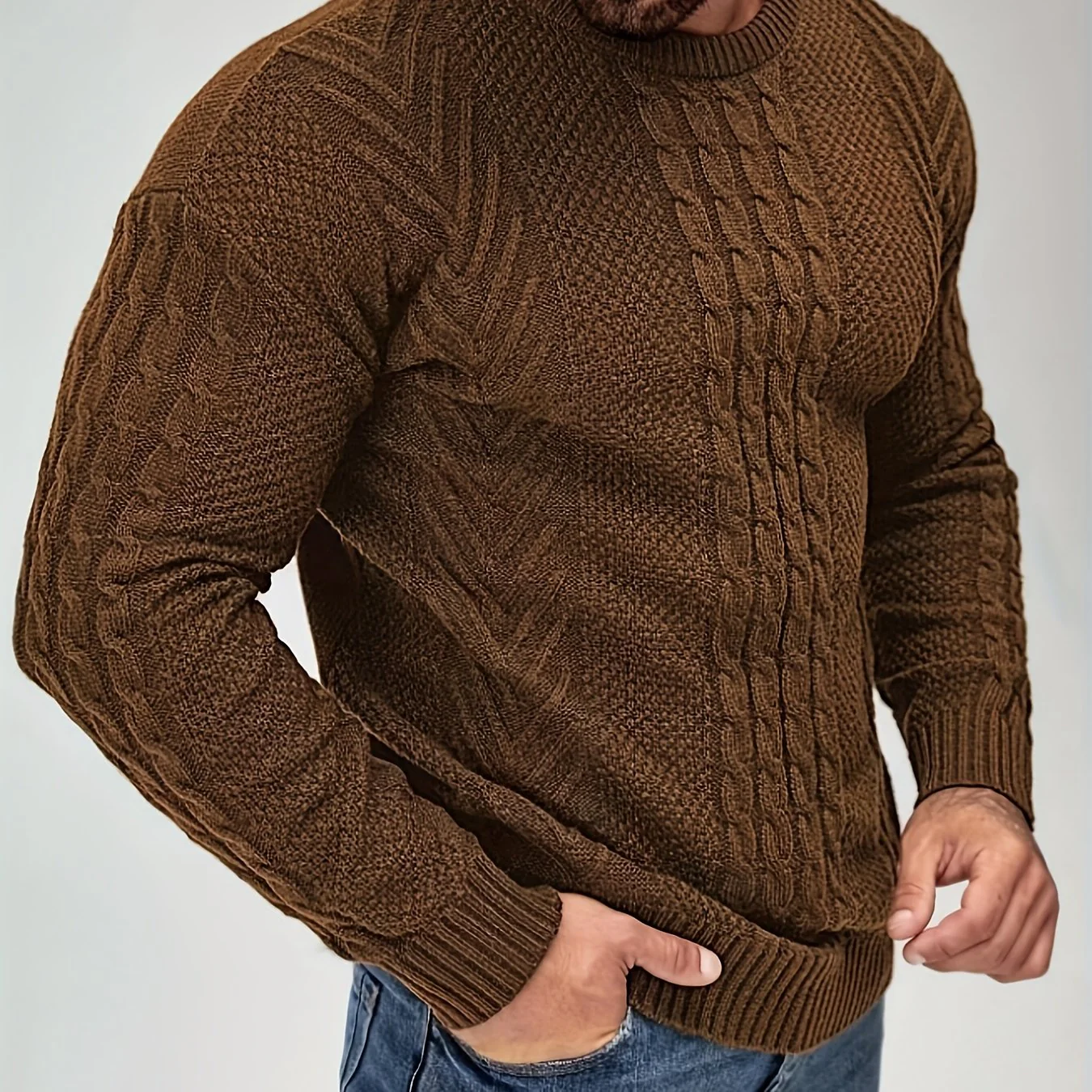 Herren Strickpullover im Casual Stil – Modischer Freizeitpullover für Herbst und Winter - Image 17
