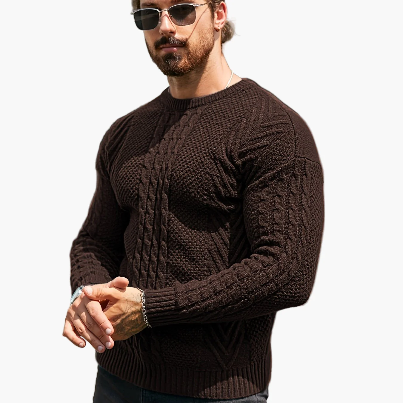 Herren Strickpullover im Casual Stil – Modischer Freizeitpullover für Herbst und Winter - Image 18
