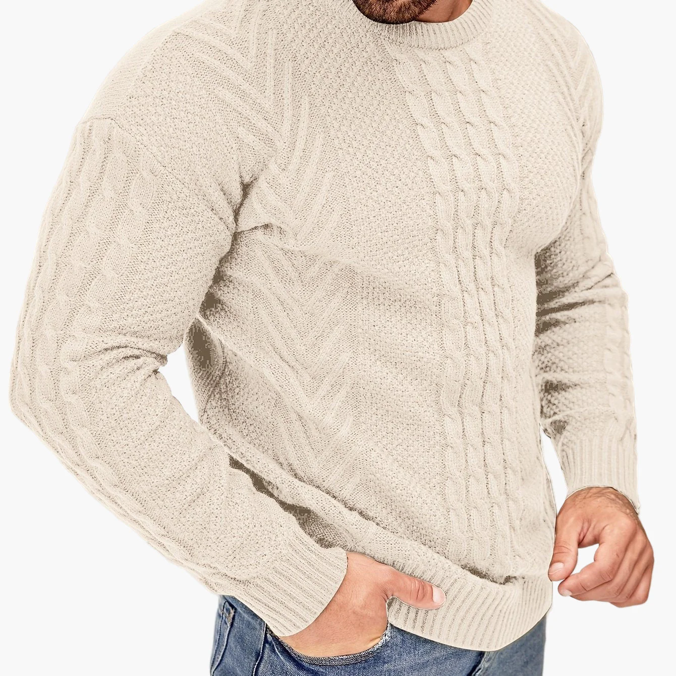 Herren Strickpullover im Casual Stil – Modischer Freizeitpullover für Herbst und Winter - Image 19