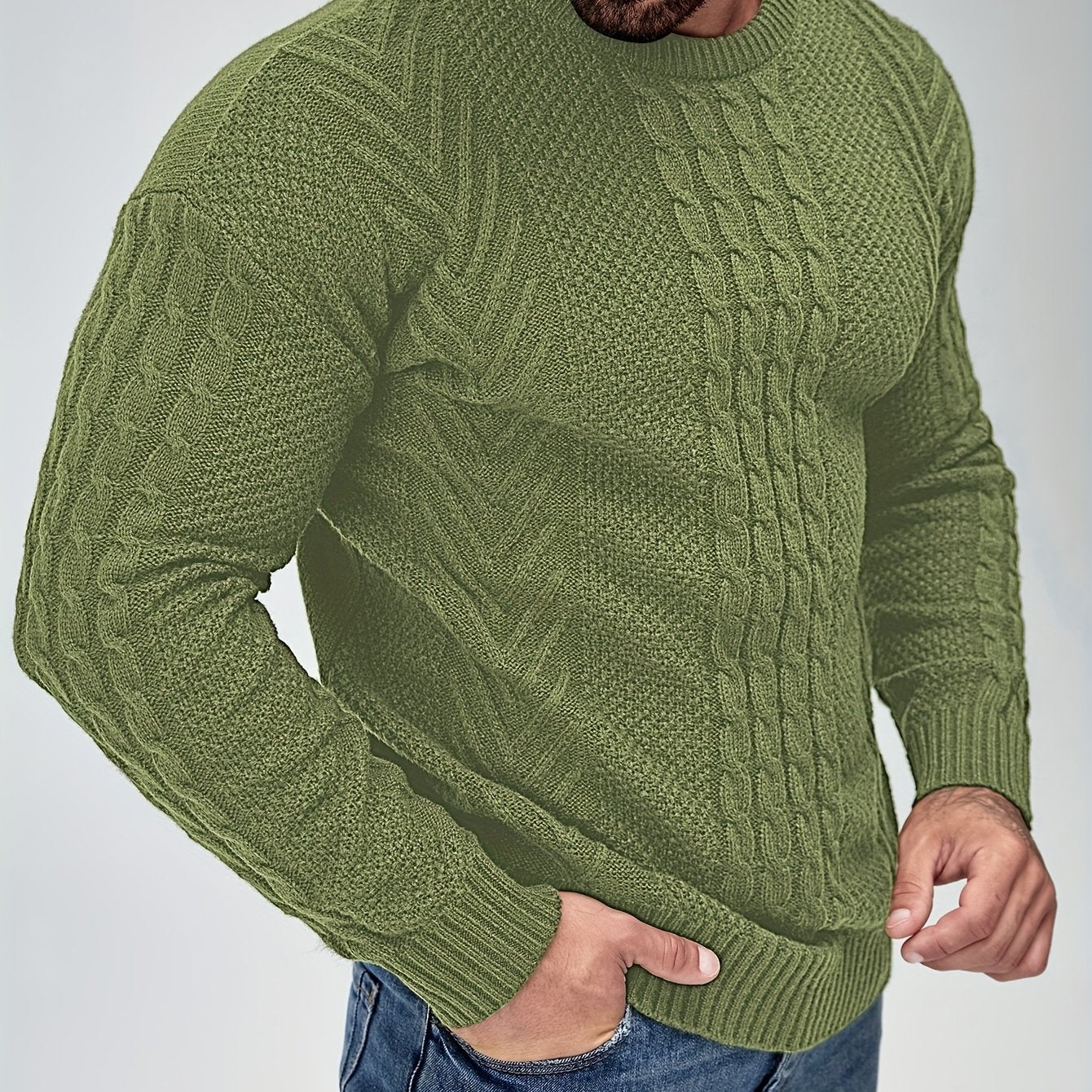 Herren Strickpullover im Casual Stil – Modischer Freizeitpullover für Herbst und Winter - Image 20