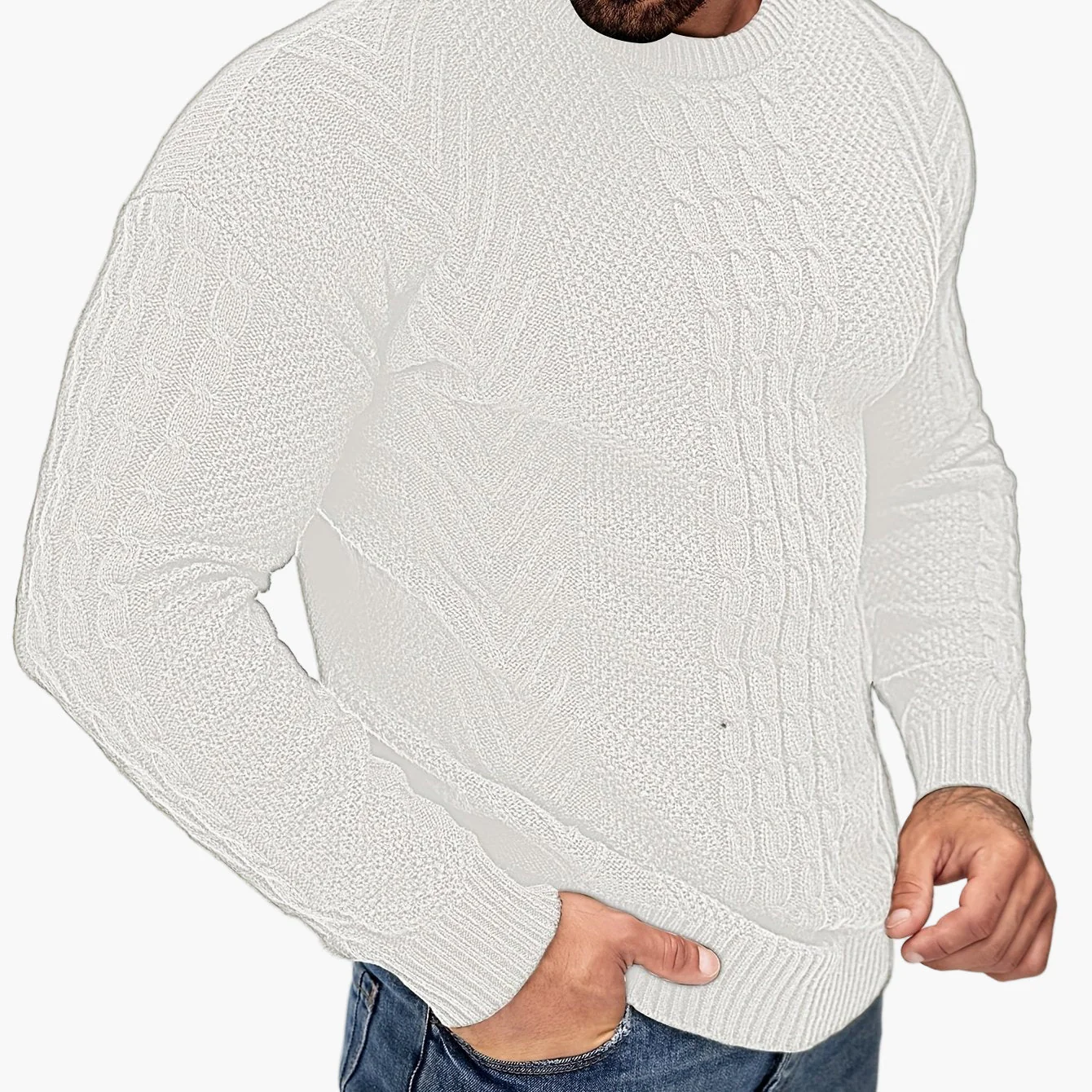 Herren Strickpullover im Casual Stil – Modischer Freizeitpullover für Herbst und Winter - Image 21