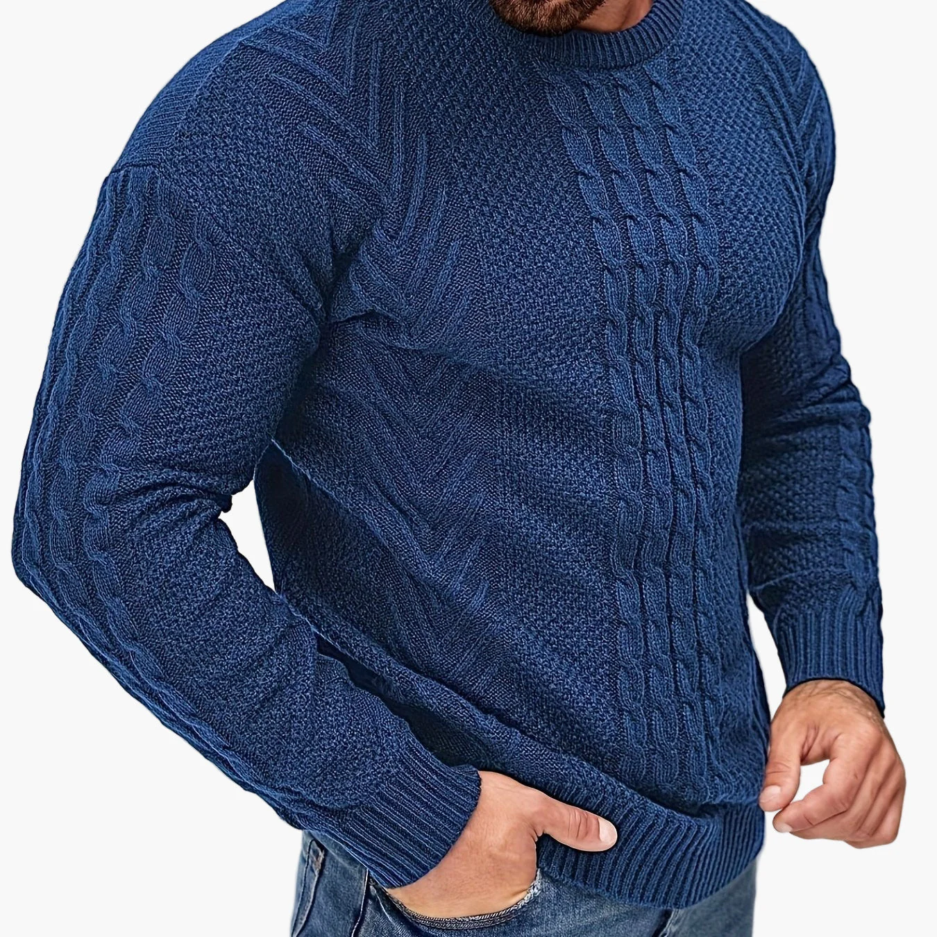 Herren Strickpullover im Casual Stil – Modischer Freizeitpullover für Herbst und Winter - Image 22