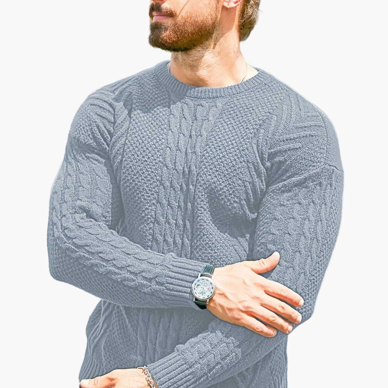 Herren Strickpullover im Casual Stil – Modischer Freizeitpullover für Herbst und Winter - Image 23