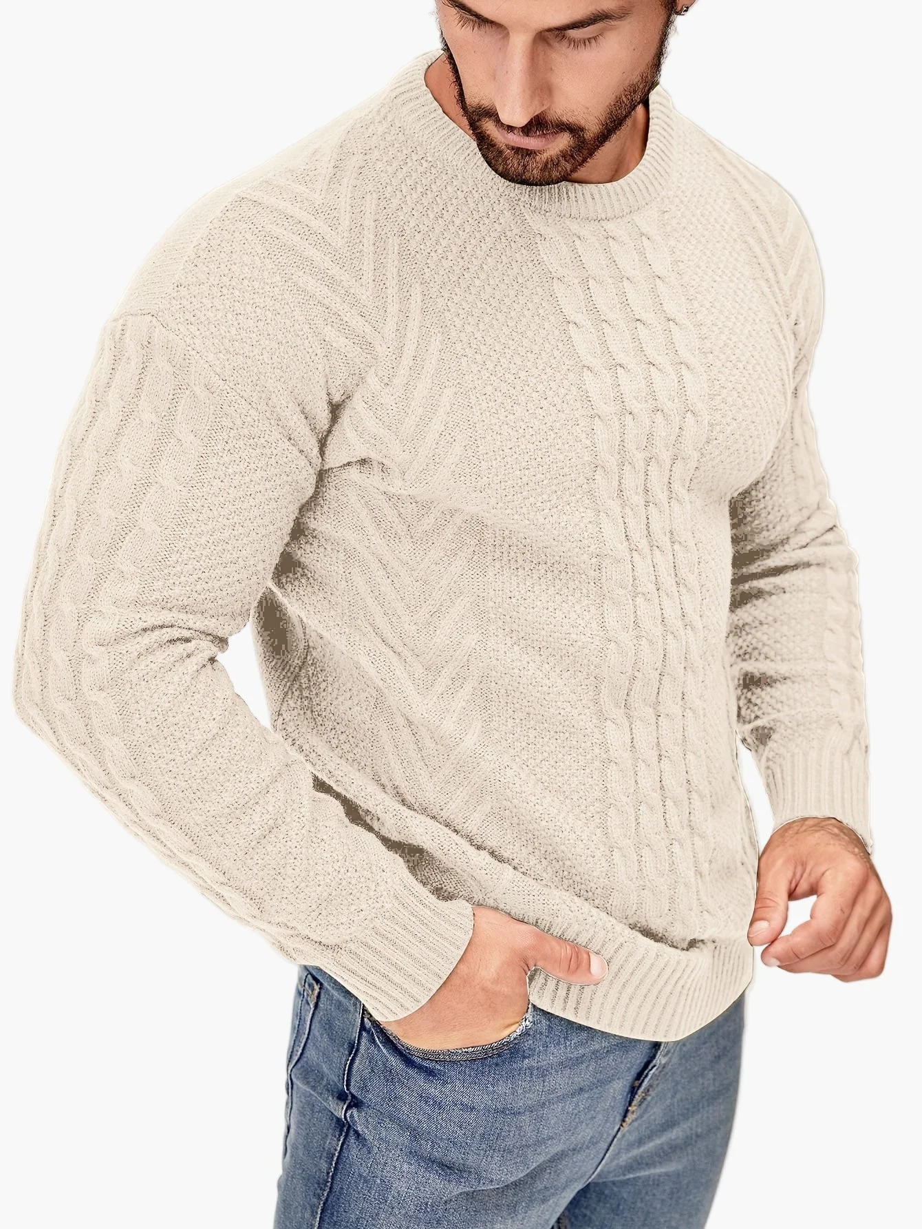 Herren Strickpullover im Casual Stil – Modischer Freizeitpullover für Herbst und Winter - Image 5