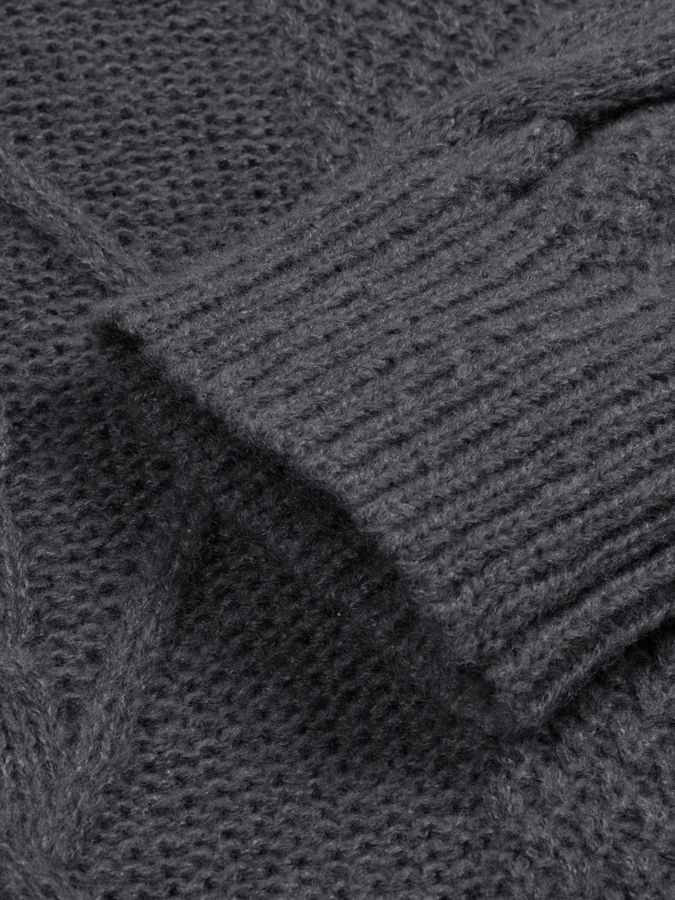 Herren Strickpullover im Casual Stil mit Zopfmuster – Perfekt für Herbst und Winter - Image 3