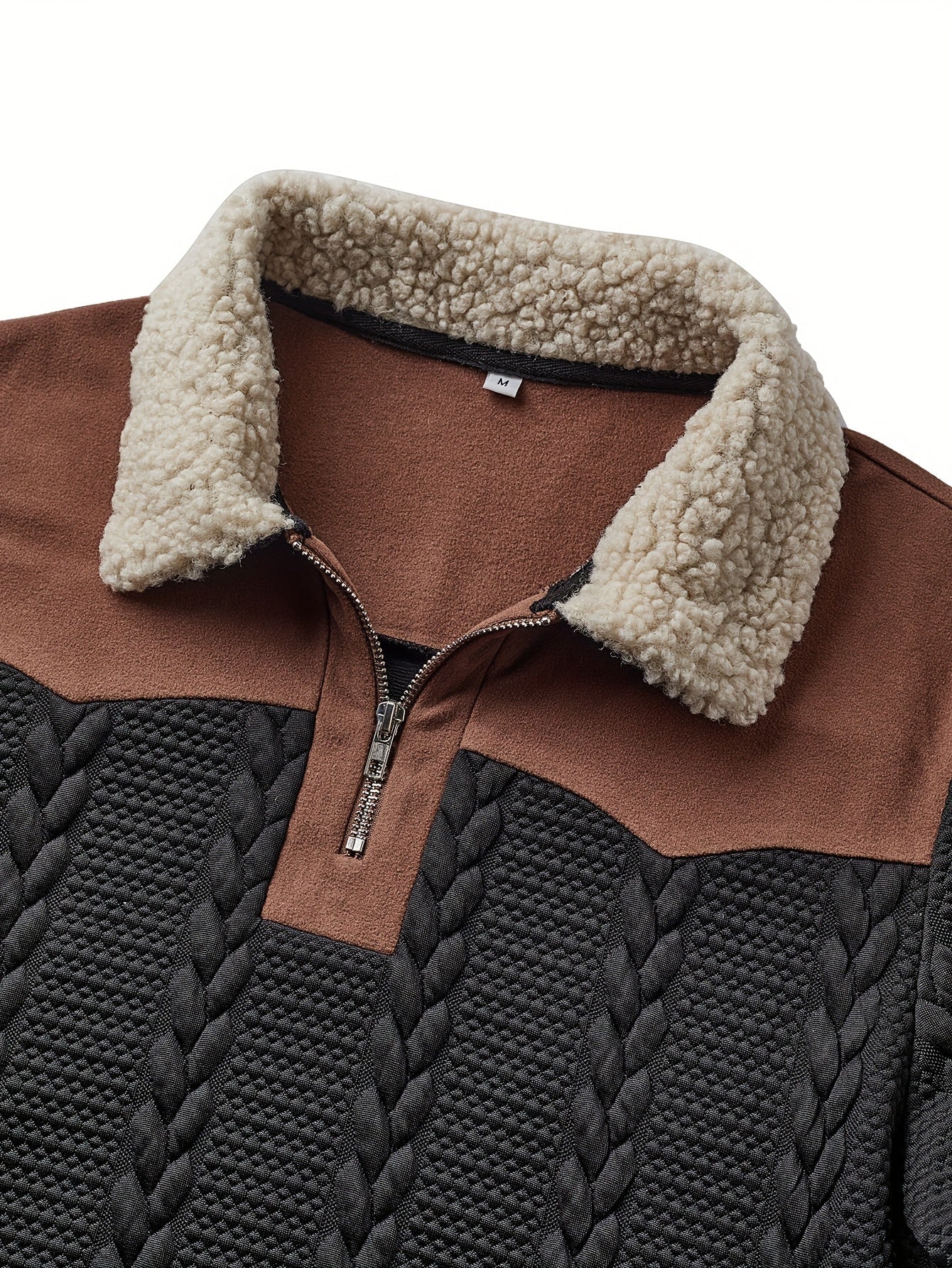 Herren Strickpullover mit Reißverschluss und Teddy-Kragen – Modischer Casual Look für Herbst und Winter - Image 4