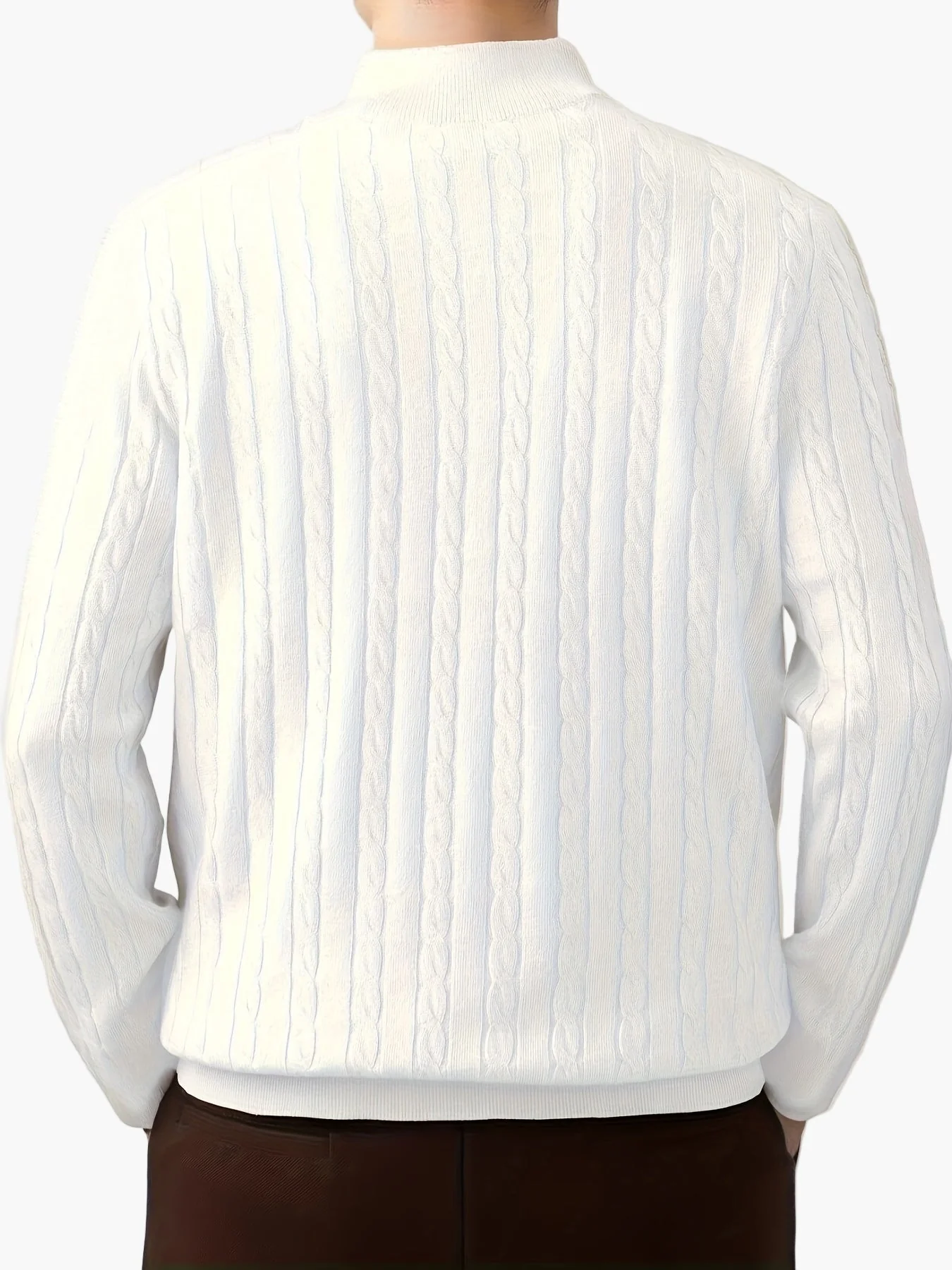 Herren Strickpullover mit Zipper und modernem Design – Ideal für Freizeit und Büro - Image 6