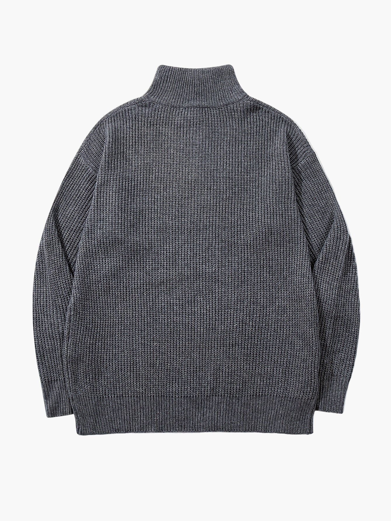 Herren Strickpullover mit Reißverschluss und hohem Kragen – Lässiger Freizeitstil für Frühling & Herbst - Image 7