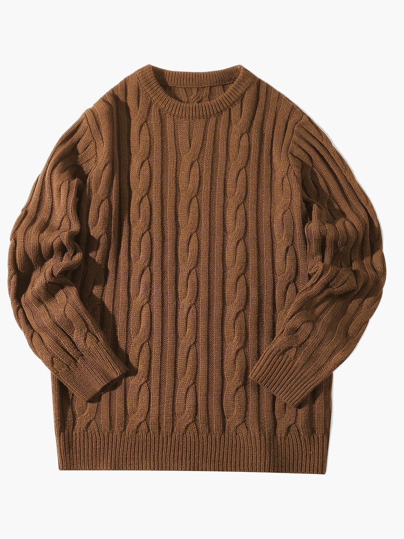 Herren Strickpullover Zopfmuster – Modischer Freizeit-Look für Herbst und Winter - Image 10