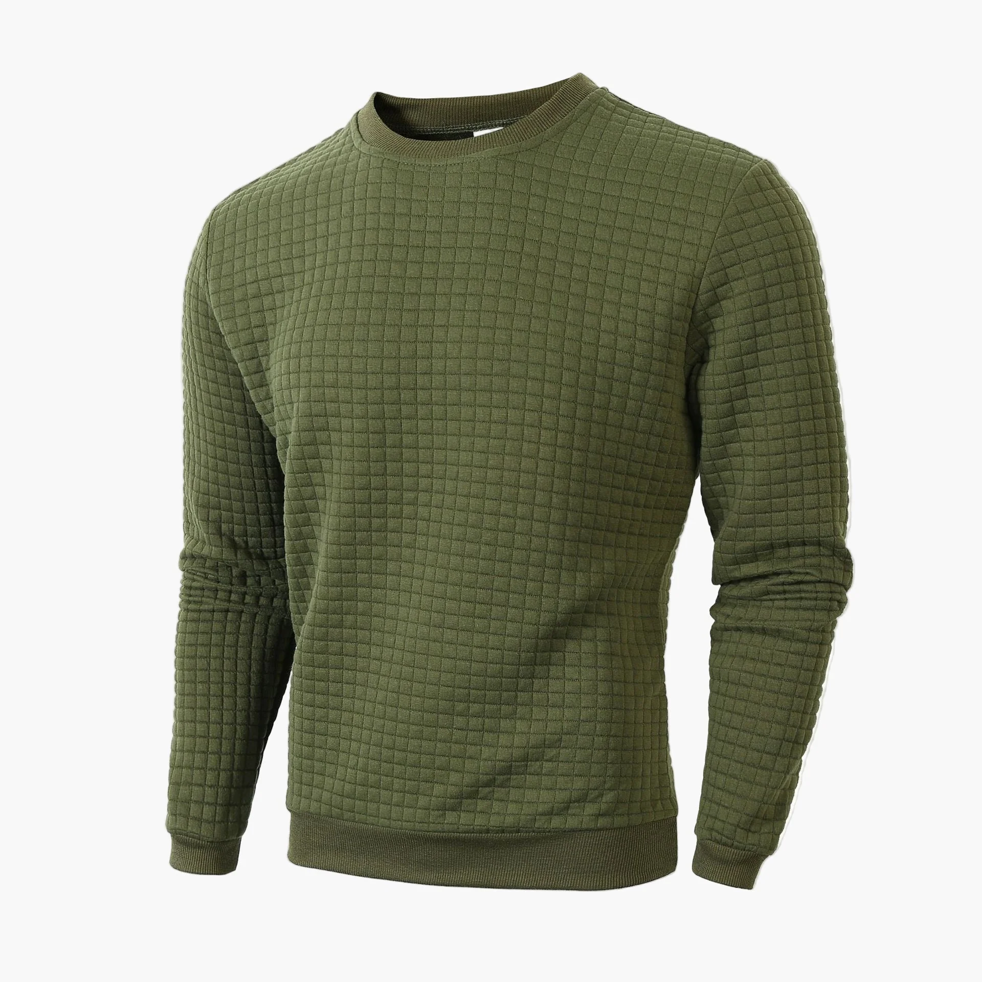 Herren Sweatshirt mit Karomuster – Lässiger Style für Alltag und Freizeit - Image 6