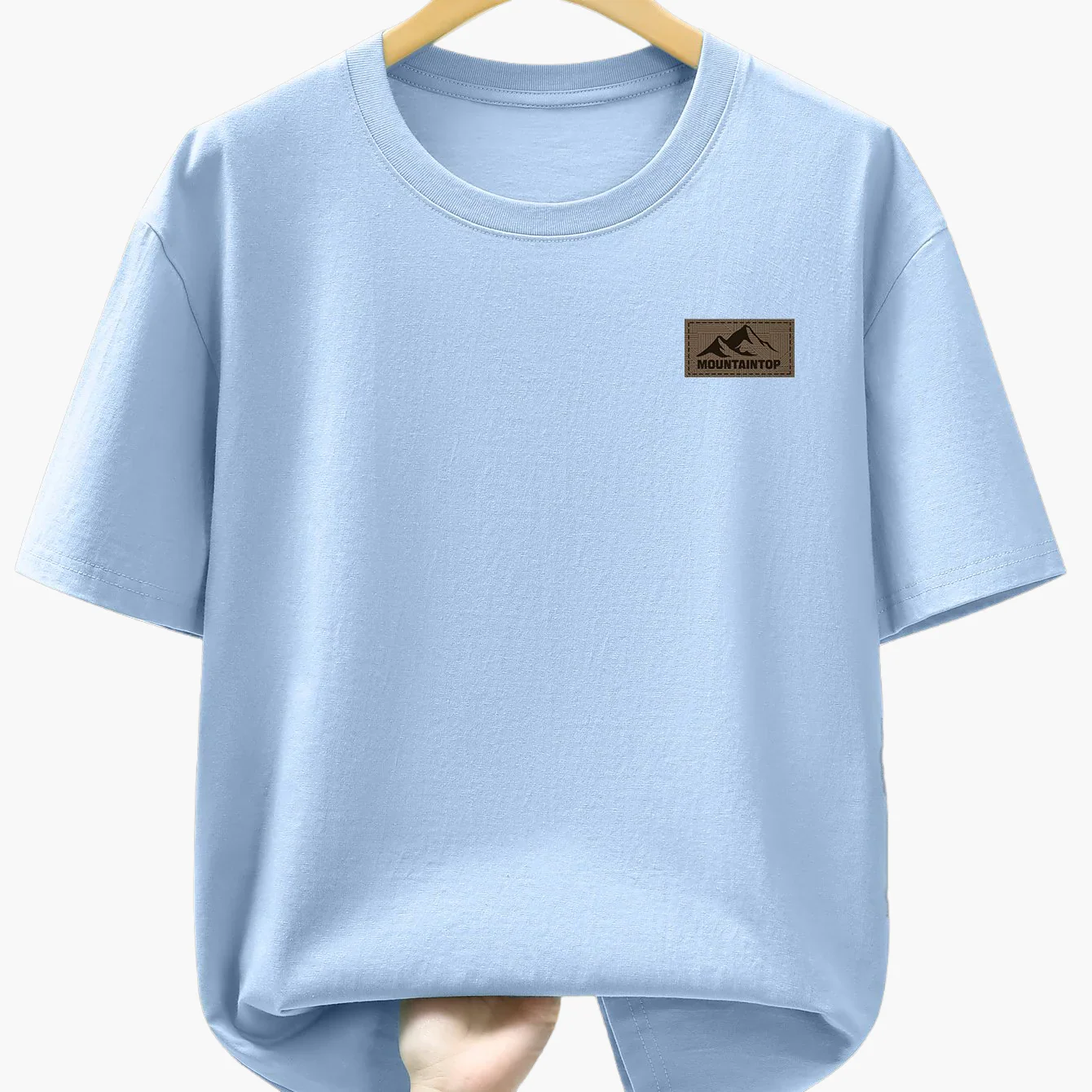 Herren T-Shirt mit Berg-Logo – Lässiges Freizeitshirt für Alltag & Outdoor - Image 2