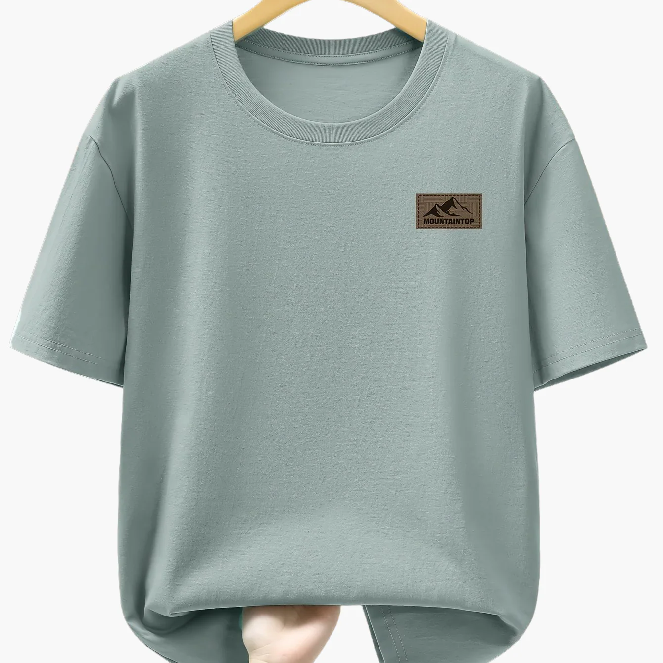 Herren T-Shirt mit Berg-Logo – Lässiges Freizeitshirt für Alltag & Outdoor - Image 4