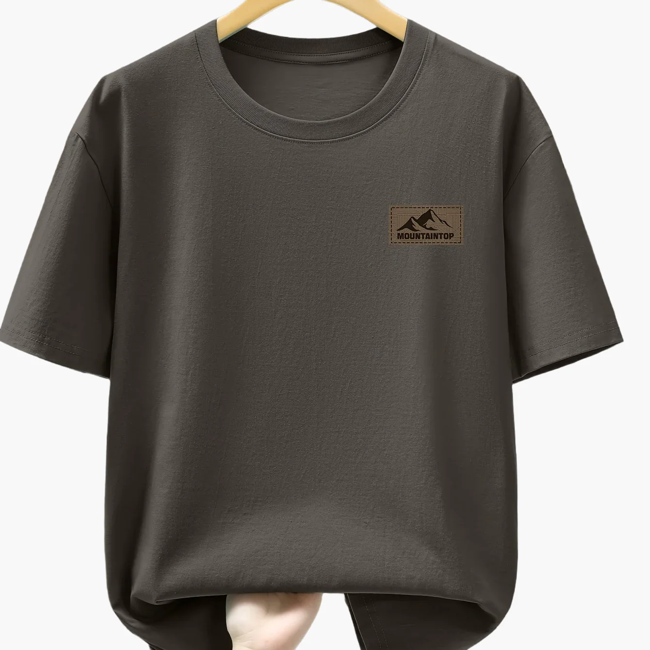 Herren T-Shirt mit Berg-Logo – Lässiges Freizeitshirt für Alltag & Outdoor - Image 6
