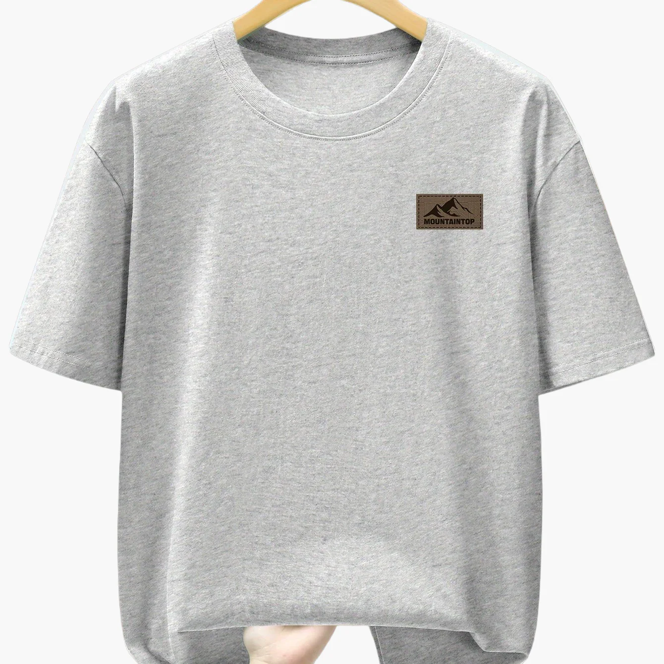 Herren T-Shirt mit Berg-Logo – Lässiges Freizeitshirt für Alltag & Outdoor - Image 8