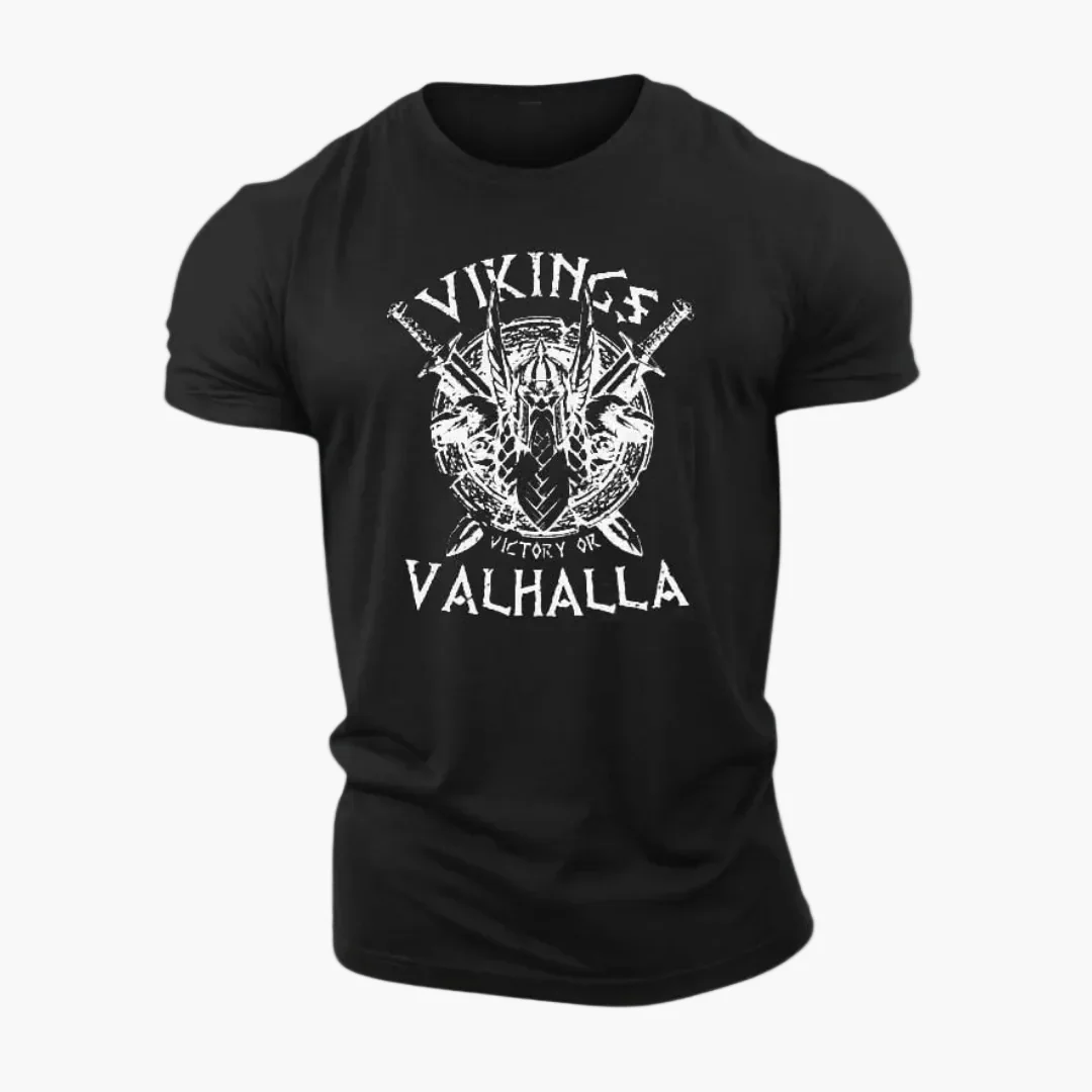 Herren T-Shirt Wikinger Vintage Stil – Victory or Valhalla Motiv - Image 7